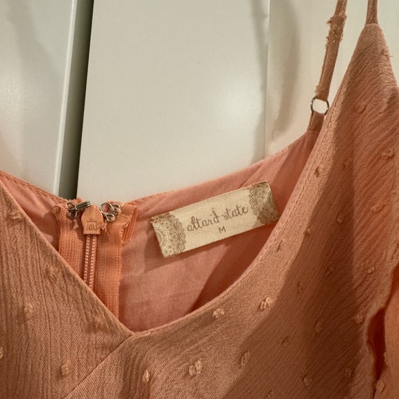 Peach Ruffle Dress - Picture 2 of 4